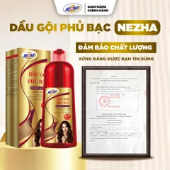 [HÀNG MỚI] Dầu Gội Phủ Bạc Thảo Dược NEZHA - Nhuộm Đen Tự Nhiên, Giữ Màu Lâu, Dịu Nhẹ Không Gây Khó Chịu Da Đầu