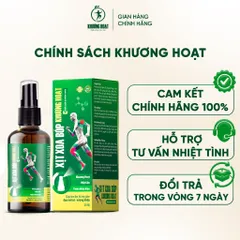 Xịt Xoa Bóp Khương Hoạt Hỗ Trợ Giảm Đau Nhức Mỏi Cơ Xương Khớp, Khu Phong Tán Hàn, Chiết Xuất Thảo Dược - Chai 50ml Rosy