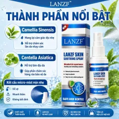 Xịt Làm Dịu Da LANZF Skin Soothing Spray Cấp Ẩm Nhẹ, Hỗ Trợ Da Khô Ráp Nhạy Cảm Dùng Hàng Ngày