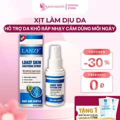 Xịt Làm Dịu Da LANZF Skin Soothing Spray Cấp Ẩm Nhẹ, Hỗ Trợ Da Khô Ráp Nhạy Cảm Dùng Hàng Ngày