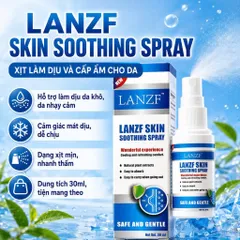 Xịt Làm Dịu Da LANZF Skin Soothing Spray Cấp Ẩm Nhẹ, Hỗ Trợ Da Khô Ráp Nhạy Cảm Dùng Hàng Ngày