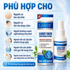 Xịt Làm Dịu Da LANZF Skin Soothing Spray Cấp Ẩm Nhẹ, Hỗ Trợ Da Khô Ráp Nhạy Cảm Dùng Hàng Ngày