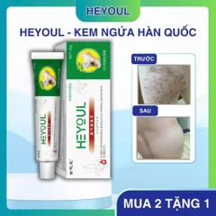 Kem Bôi Da Liễu Heyoul Hàn Quốc, Hỗ Trợ Giảm Ngứa Da Á Sừng Tổ Đỉa, Làm Dịu Da Nhạy Cảm 20g