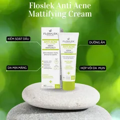 Kem Dưỡng Ẩm, Giảm Mụn Và Kiểm Soát Nhờn Floslek Anti Acne Mattifying Cream 50ml