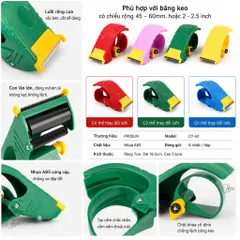 Máy Cắt Băng Keo Cầm Tay PROSUN 45-60mm | Màu Đỏ | Dụng Cụ Cắt Băng Keo | Êm Tay, Dễ Sử Dụng.
