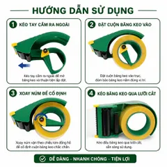 Máy Cắt Băng Keo Cầm Tay PROSUN 45-60mm | Combo 03 | Dụng Cụ Cắt Băng Keo | Êm Tay, Dễ Sử Dụng.
