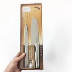 Set 2 dao làm bếp thép không gỉ Hàng nội địa Nhật Bản Kokubo