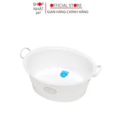 Chậu nhựa tròn rửa chân tay, giặt quần áo đa năng Inomata 12 lít nội địa Nhật Bản - Inomata