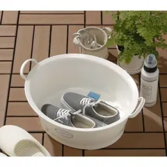 Chậu nhựa tròn rửa chân tay, giặt quần áo đa năng Inomata 12 lít nội địa Nhật Bản - Inomata