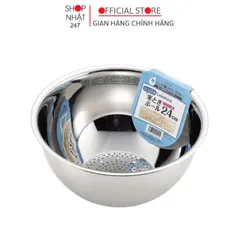 Rá vo gạo bằng thép không gỉ 24cm - Hàng nội địa Nhật Bản Kokubo
