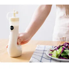 Bình đựng gia vị, nước sốt, nước tương Inomata 360ml màu nâu nội địa Nhật Bản