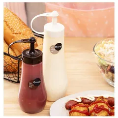 Bình đựng gia vị, nước sốt, nước tương Inomata 360ml màu nâu nội địa Nhật Bản