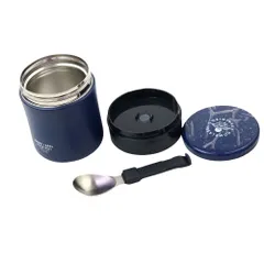 Bình ủ cháo giữ nhiệt kèm muỗng 400ml màu xanh navy Nội Địa Nhật Bản Kokubo