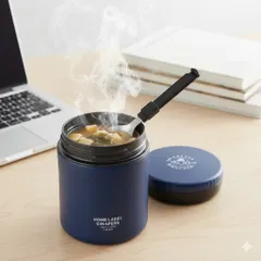 Bình Ủ Cháo Giữ Nhiệt (400ML, Màu Xanh Navy) Nội Địa Nhật Bản - Nakaya