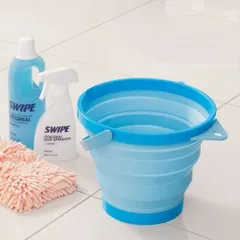 Xô mềm gấp gọn cao cấp Nakaya 7.8L màu xanh dương - Nội địa Nhật Bản