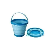 Xô mềm gấp gọn cao cấp Nakaya 7.8L màu xanh dương - Nội địa Nhật Bản