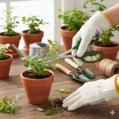 Bộ 5 món làm vườn cào, cuốc, xẻng mini cho chậu cây cảnh bonsai nội địa Nhật Bản Nakaya