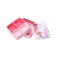 Hộp hai tầng chia ngăn , hộp đựng cơm văn phòng tiện lợi Nội địa Nhật Bản - Kokubo