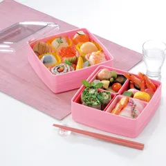 Hộp hai tầng chia ngăn , hộp đựng cơm văn phòng tiện lợi Nội địa Nhật Bản - Kokubo