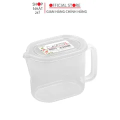 Hộp đựng thực phẩm có tay cầm và vòi rót tiện lợi dung tích 1 lít nội địa Nhật Bản - Nakaya
