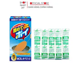 Bột làm đông dầu mỡ thừa Lion Chemical 18g x 5gói Nội địa Nhật Bản