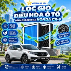Lọc Gió Điều Hoà Honda CRV Bộ Lọc Điều Hoà Than Hoạt Tính PM2.5 VAuxiliary+Vietmart Jsc