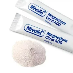 Magie citrate Mivolis Magnesium Citrat 400 dạng bột pha - nội địa Đức 20 gói