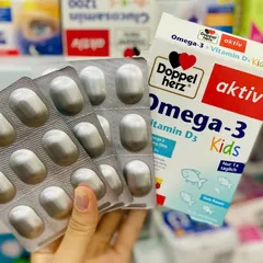 Omega-3 + Vitamin D3 KIDS Doppelherz cho bé dạng thạch nhai hộp 27 viên