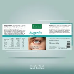 Viên uống bổ mắt Augenfit Sanct Bernhard Kapseln giảm nhức mỏi mắt 90 viên