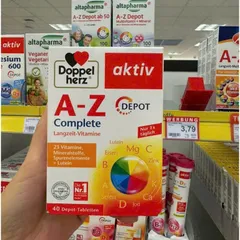 Viên uống vitamin tổng hợp Doppelherz A-Z Depot bổ sung vitamin và khoáng chất thiết yếu cho cơ thể - Hộp 40 viên