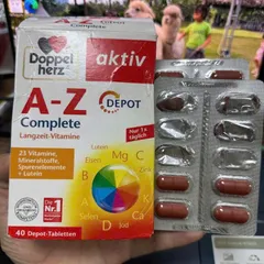Viên uống vitamin tổng hợp Doppelherz A-Z Depot bổ sung vitamin và khoáng chất thiết yếu cho cơ thể - Hộp 40 viên