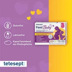 [Xách Tay Đức] Viên uống vitamin cho bà bầu Tetesept Femi Baby - Hộp 60 V