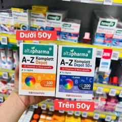 Vitamin tổng hợp A-Z Altapharma - bổ sung vi chất cho cơ thể khoẻ mạnh - Lọ 100v
