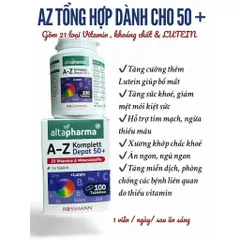 Vitamin tổng hợp A-Z Altapharma - bổ sung vi chất cho cơ thể khoẻ mạnh - Lọ 100v