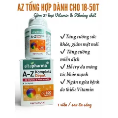 Vitamin tổng hợp A-Z Altapharma - bổ sung vi chất cho cơ thể khoẻ mạnh - Lọ 100v