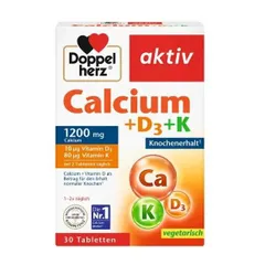 Viên uống bổ sung Canxi Calcium1200 D3+K Doppelherz hàng Đức - Hộp 30 viên