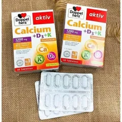 Viên uống bổ sung Canxi Calcium1200 D3+K Doppelherz hàng Đức - Hộp 30 viên