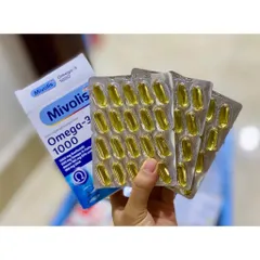 Dầu cá Omega-3 Mivolis 1000mg - Hộp 60v - Hàng nội địa Đức