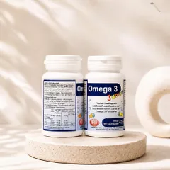 DHA - Omega 3 Junior nội địa Đức cho trẻ em, các bé từ 4 tuổi, 60 viên, bổ mắt , bổ trí não