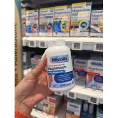 Viên uống bổ sung magie Magnesium Mivolis lọ 300 viên, nội địa Đức