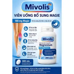 Viên uống bổ sung magie Magnesium Mivolis lọ 300 viên, nội địa Đức