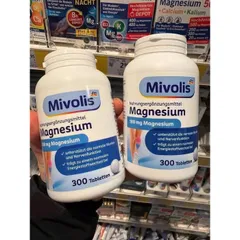 Viên uống bổ sung magie Magnesium Mivolis lọ 300 viên, nội địa Đức