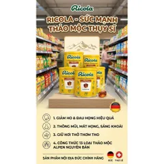 Kẹo ngậm ho thảo mộc Ricola Original Herb 250gr Nội Địa Đức