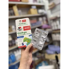 Viên uống bổ não Ginkgo Doppelherz hỗ trợ tăng cường tuần hoàn não và cải thiện trí nhớ (Hộp 40 viên)