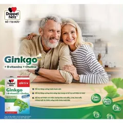Viên uống bổ não Ginkgo Doppelherz hỗ trợ tăng cường tuần hoàn não và cải thiện trí nhớ (Hộp 40 viên)