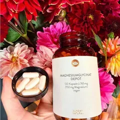 Magie hữu cơ Sunday Natural Magnesium Glycinat Depot 150 mg, 120 viên