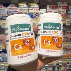 Calcium 1000+D3 Altapharma 300v Bổ sung Canxi VitaminD3 của Đức
