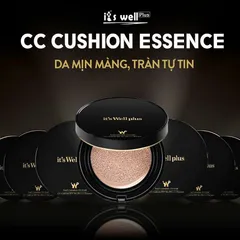 Phấn Nước Cushion Siêu Mịn Đẹp Tự Nhiên & Dưỡng Trắng Da it's Well plus Gold CC Cushion SPF 50+/PA+++