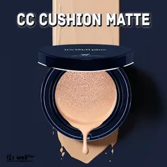 Phấn Nước Cushion Kiềm Dầu, Điều Chỉnh Sắc Tố & Dưỡng Trắng Da it's Well plus Platinum CC Cushion SPF50+/PA+++