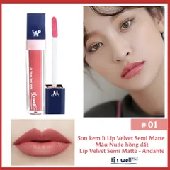 Bộ Son kem Hồng đất & Son Lì Siêu Mịn, Bền Màu Lâu Trôi, Không Chì it's Well plus